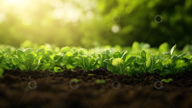高清大图下载【趣麦麦图】阳光下的小苗25