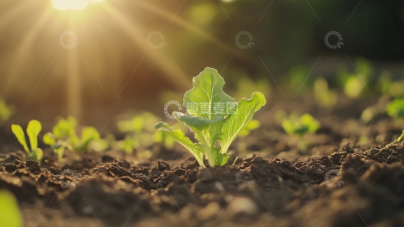 高清大图下载【趣麦麦图】阳光下的小苗24