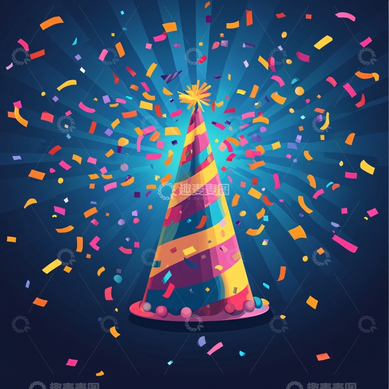 高清大图下载【趣麦麦图】生日庆祝图