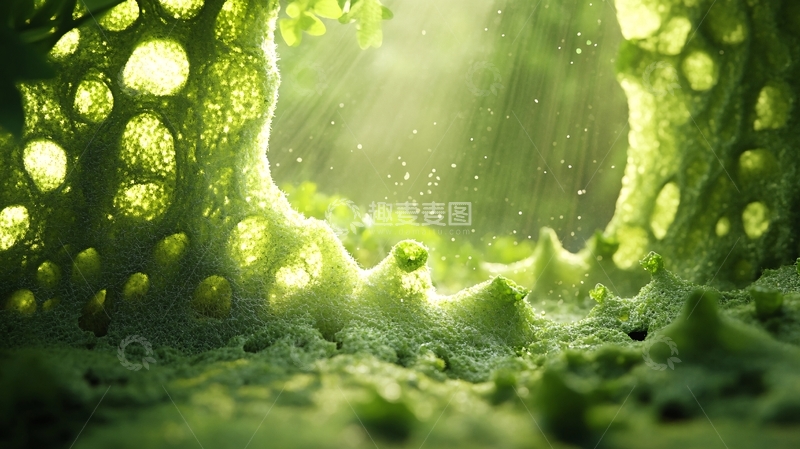 高清大图下载【趣麦麦图】细菌繁殖背景素材