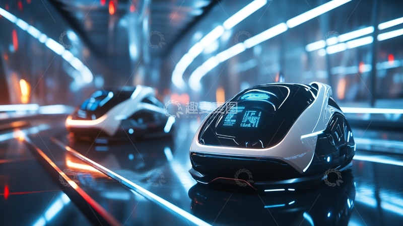 高清大图下载【趣麦麦图】智能跑车3