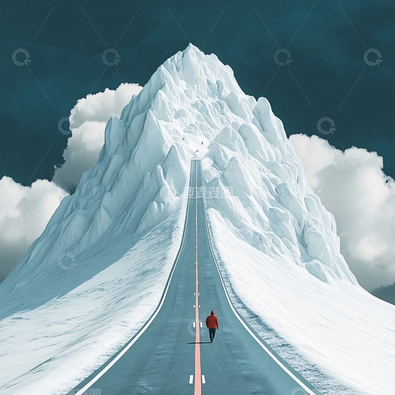 高清大图下载【趣麦麦图】通向顶峰