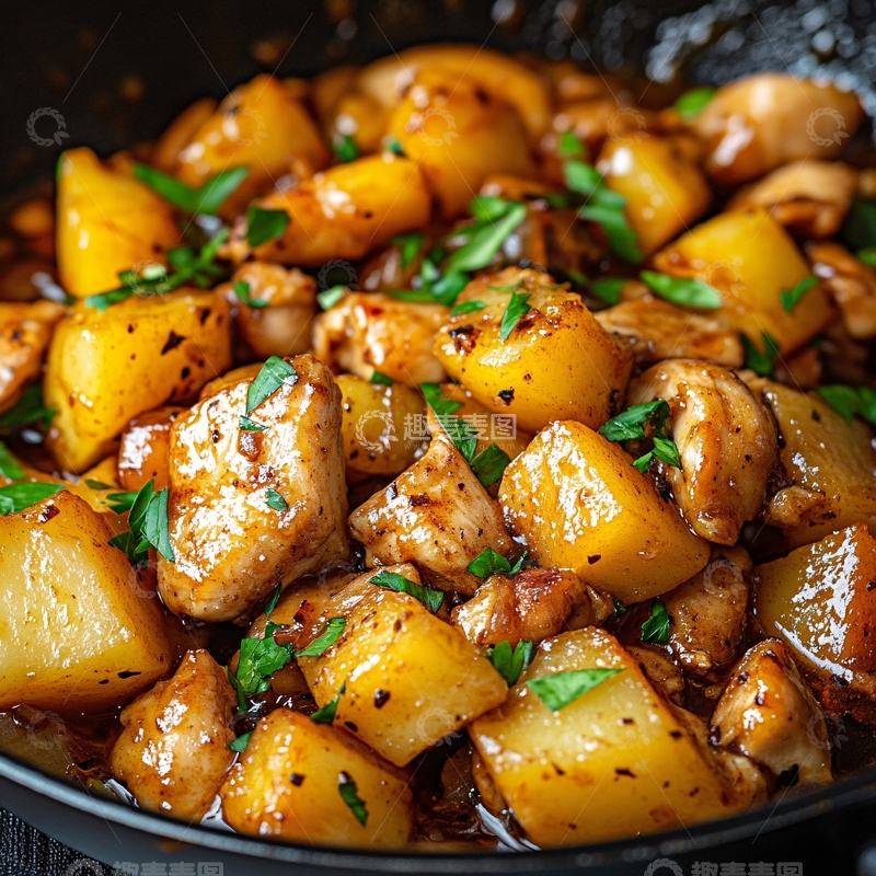 高清大图下载【趣麦麦图】高压土豆鸡块