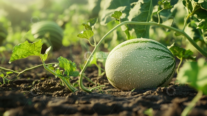 高清大图下载【趣麦麦图】田间西甜瓜2