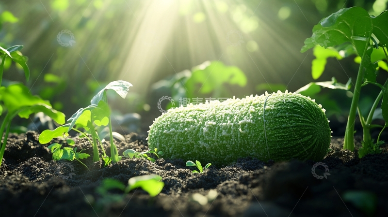 高清大图下载【趣麦麦图】高清唯美水果黄瓜特写1