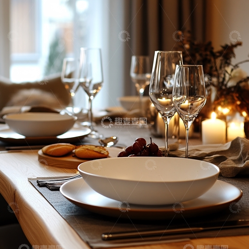 高清大图下载【趣麦麦图】餐桌情景图