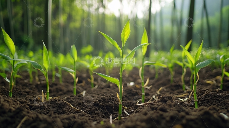 高清大图下载【趣麦麦图】青笋种植1