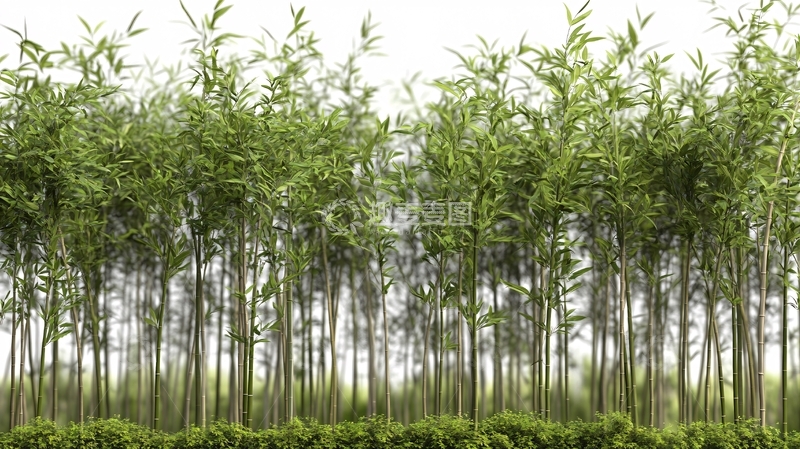 高清大图下载【趣麦麦图】竹林宽幅