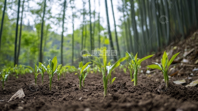 高清大图下载【趣麦麦图】青笋种植3