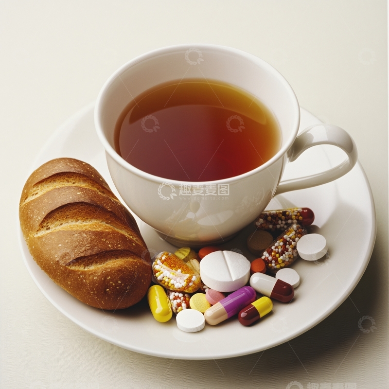 高清大图下载【趣麦麦图】下午茶健康饮食