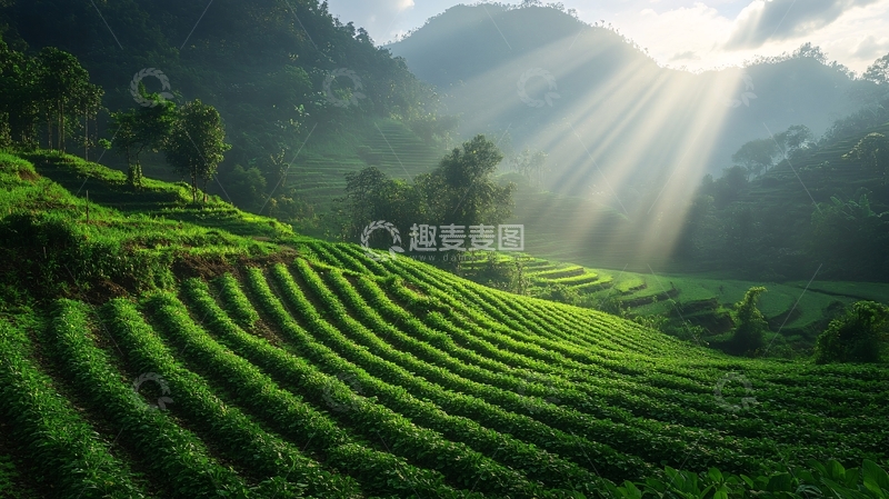 高清大图下载【趣麦麦图】茶园图片素材下载