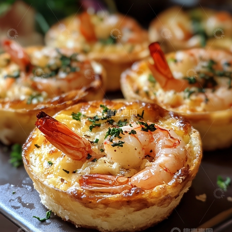 高清大图下载【趣麦麦图】鲜虾鲜味冷冻小吃