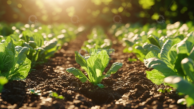 高清大图下载【趣麦麦图】阳光下的青菜53