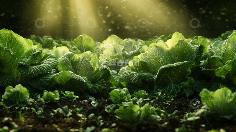高清大图下载【趣麦麦图】阳光下的青菜56