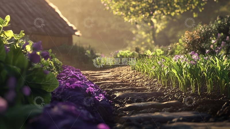 高清大图下载【趣麦麦图】唯美梦幻花田场景64