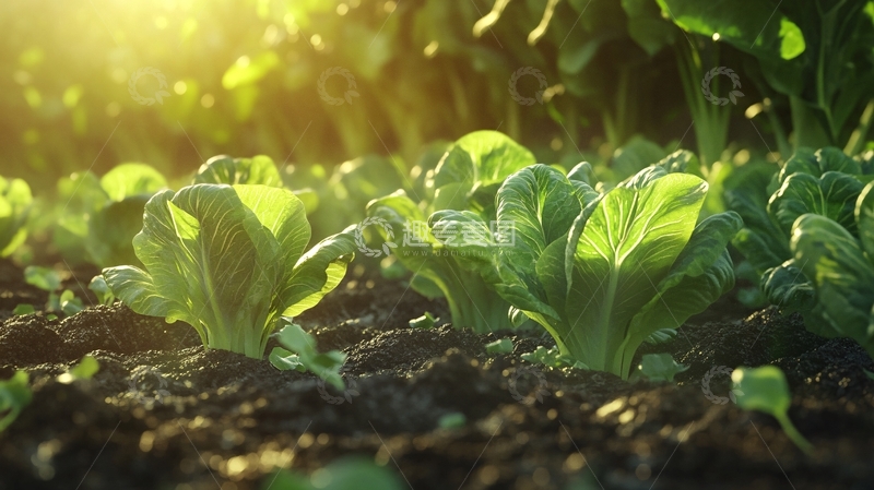 高清大图下载【趣麦麦图】阳光下的青菜54