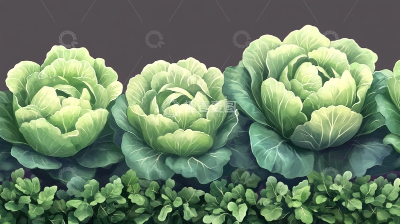 高清大图下载【趣麦麦图】包菜插画3