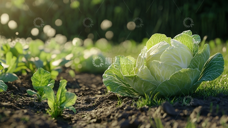 高清大图下载【趣麦麦图】高清白菜地