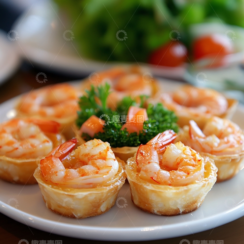 高清大图下载【趣麦麦图】虾仁海鲜冻食