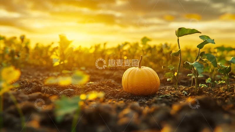 高清大图下载【趣麦麦图】板栗小南瓜高清