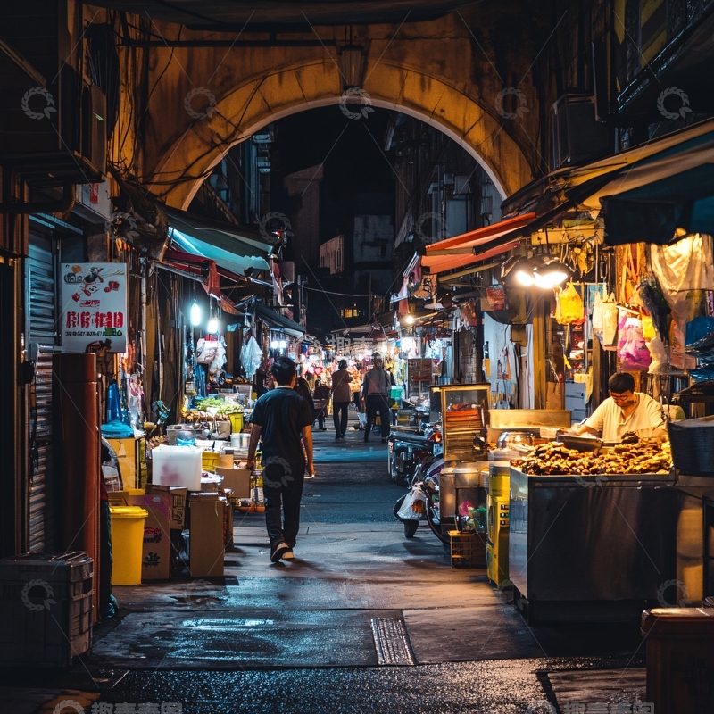 高清大图下载【趣麦麦图】人间烟火菜市场2