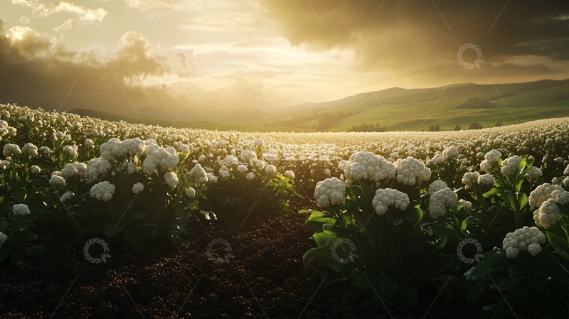 高清大图下载【趣麦麦图】唯美夕阳花海4