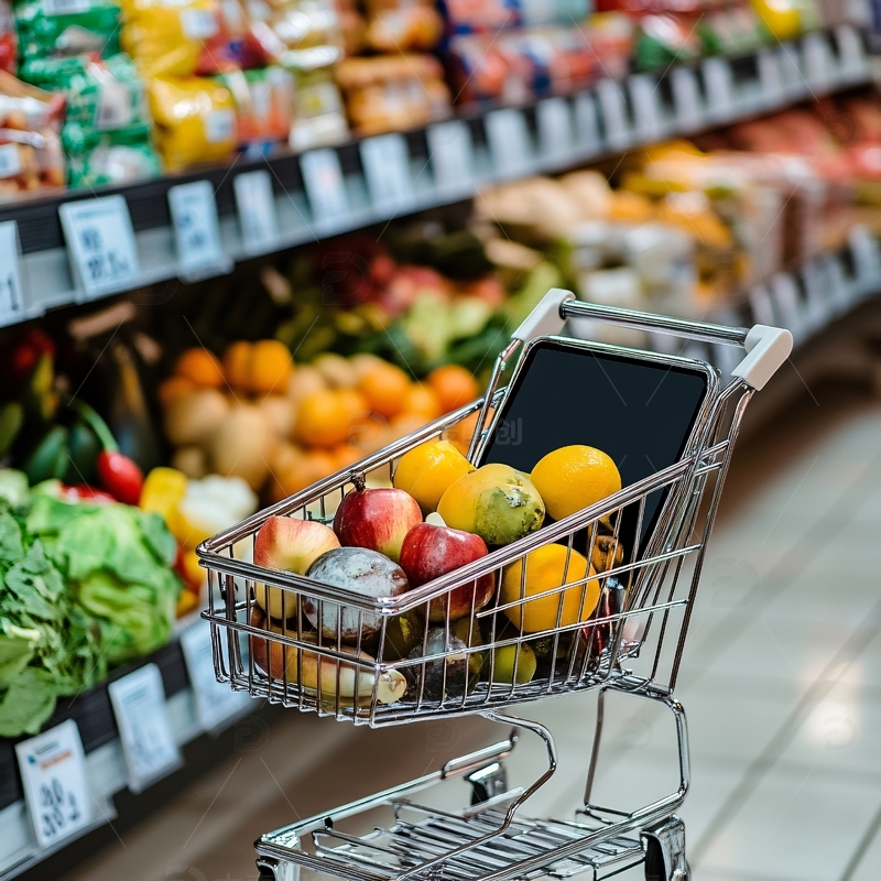 高清大图下载【趣麦麦图】超市购物消费2