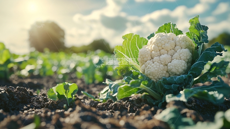 高清大图下载【趣麦麦图】花椰菜地1