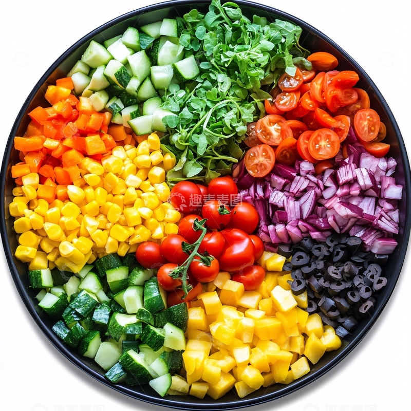 高清大图下载【趣麦麦图】蔬菜水果餐盘2