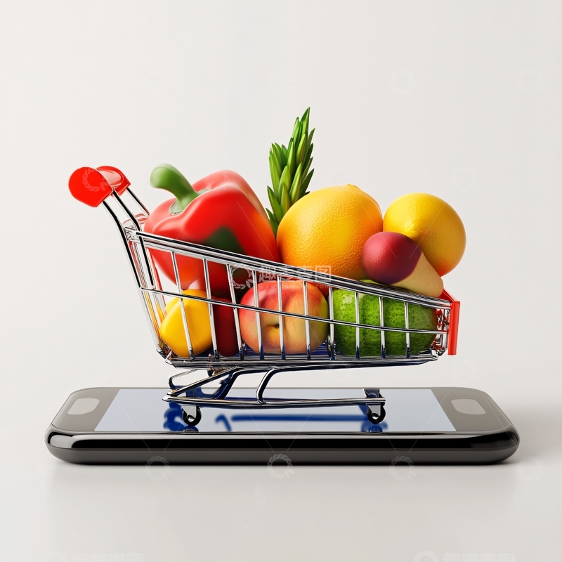 高清大图下载【趣麦麦图】线上买菜