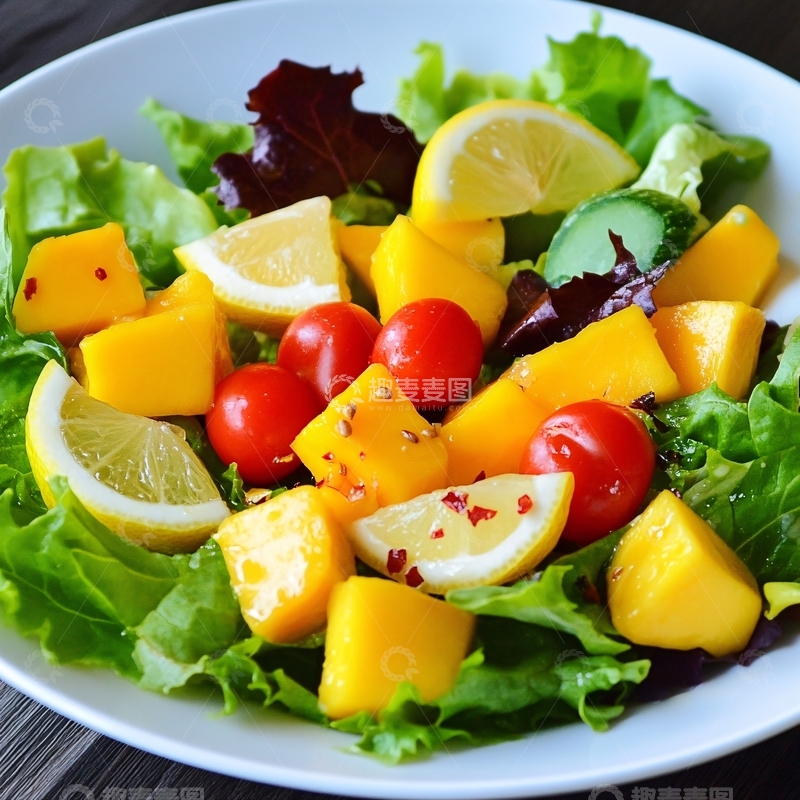 高清大图下载【趣麦麦图】澳带水果蔬菜色拉