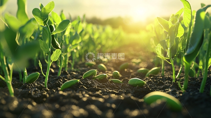 高清大图下载【趣麦麦图】阳光下的小苗31