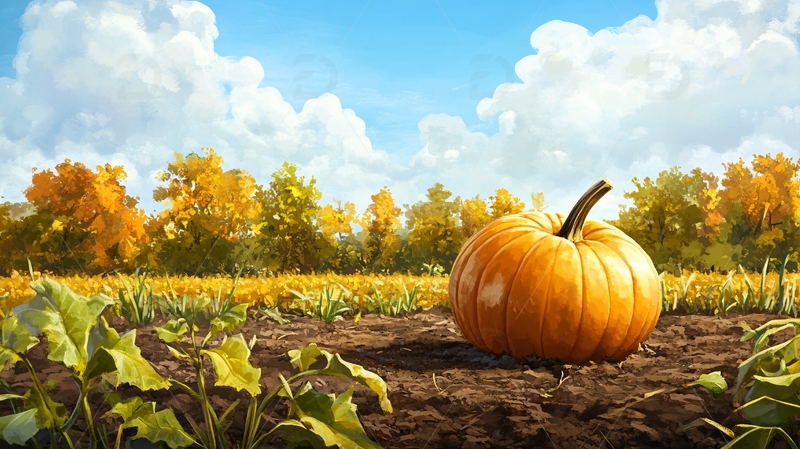 高清大图下载【趣麦麦图】南瓜主题场景设计