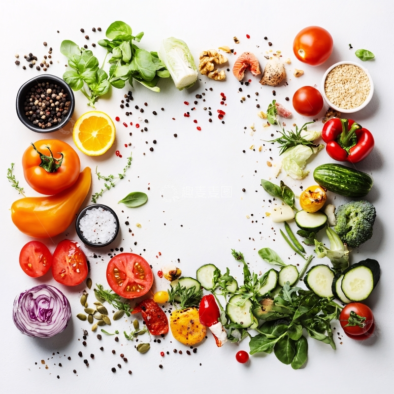 高清大图下载【趣麦麦图】蔬菜水果俯拍3