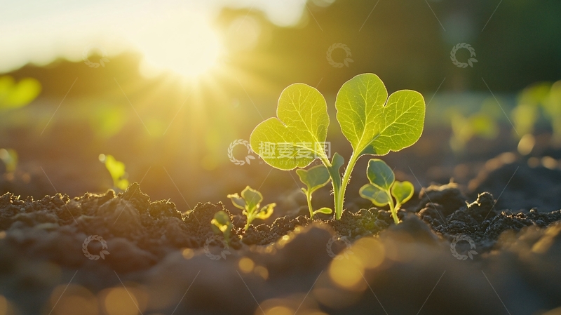 高清大图下载【趣麦麦图】阳光下的小苗29