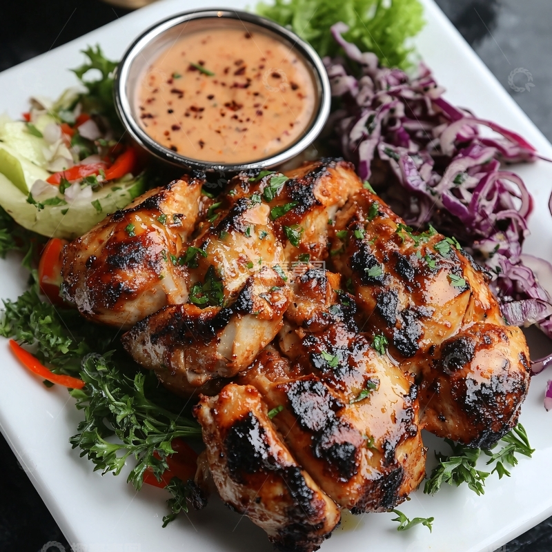 高清大图下载【趣麦麦图】岩烤鸡胸3