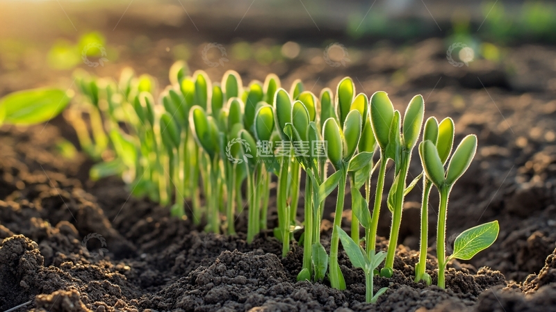 高清大图下载【趣麦麦图】阳光下的小苗27