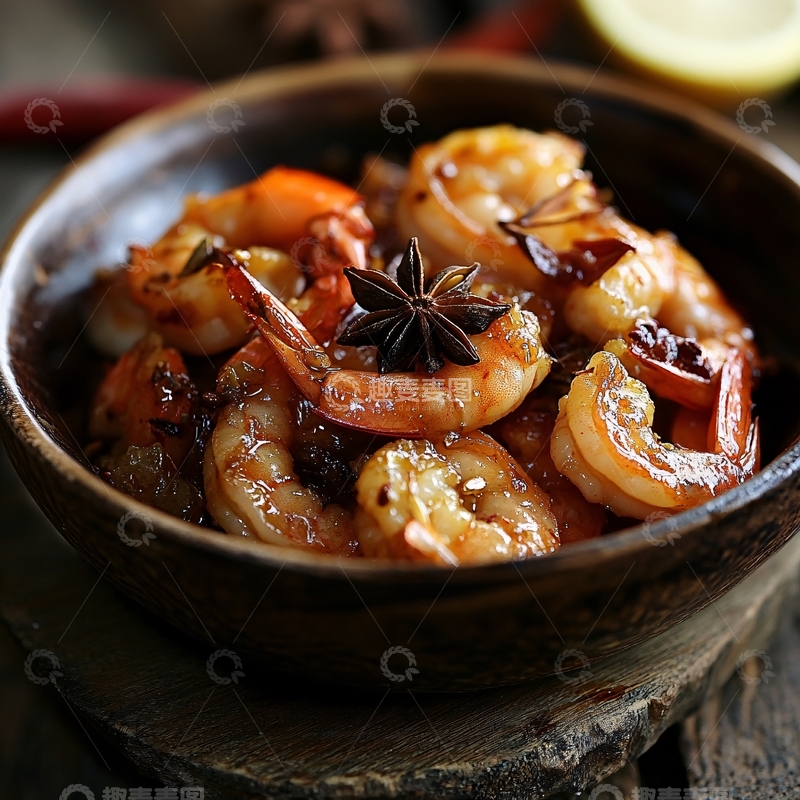 高清大图下载【趣麦麦图】奇妙啫啫虾虾