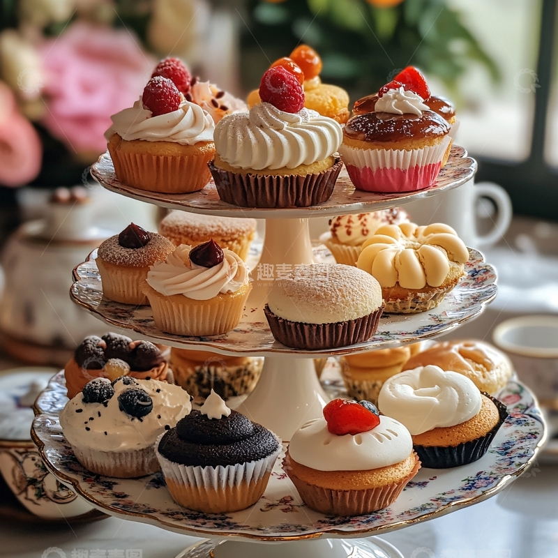 高清大图下载【趣麦麦图】西式下午茶轻奢欧式