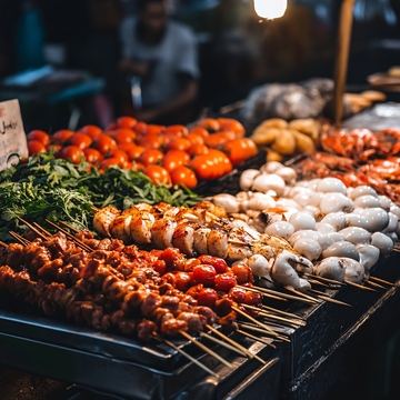 曼谷市区夜市夜宵1