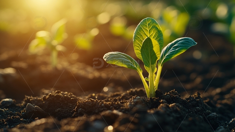 高清大图下载【趣麦麦图】阳光下的小苗34