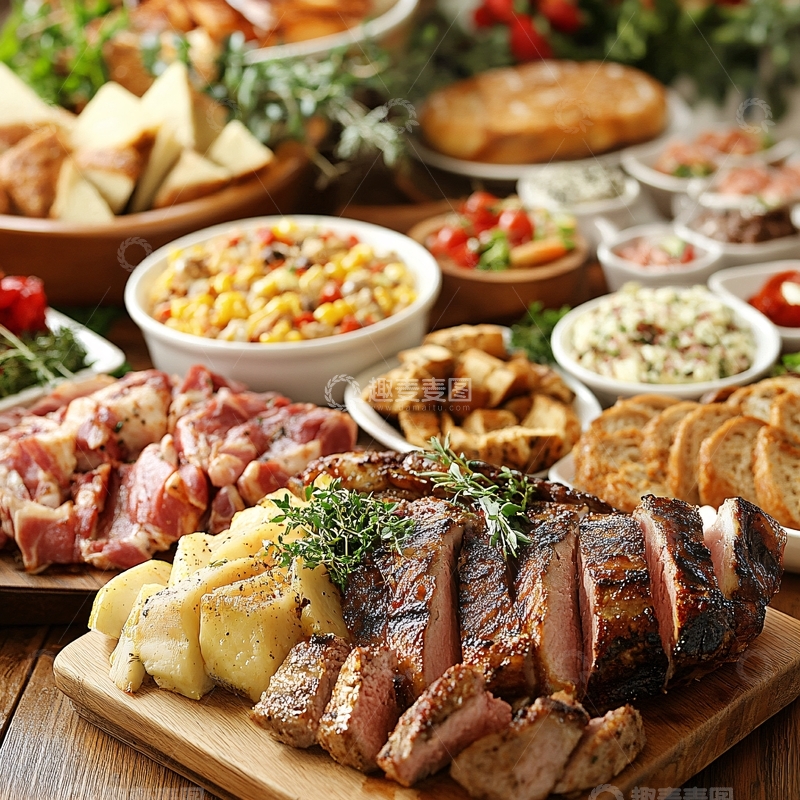 高清大图下载【趣麦麦图】酒店圣诞节食物