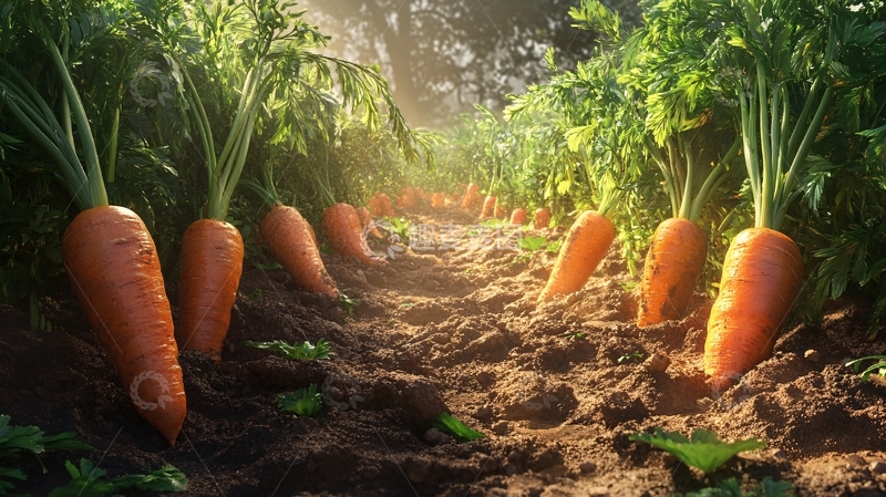 高清大图下载【趣麦麦图】胡萝卜地广告图