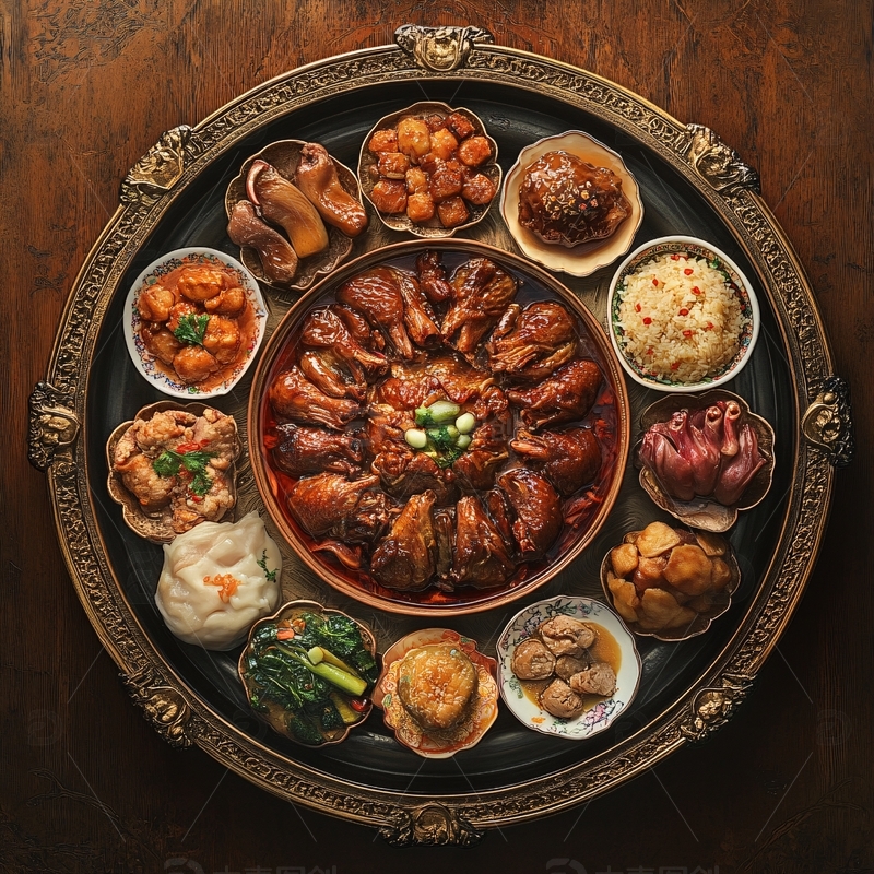 高清大图下载【趣麦麦图】新年盆菜