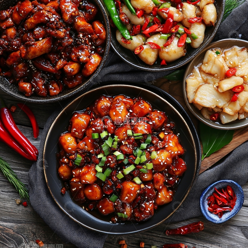 高清大图下载【趣麦麦图】宫爆鸡丁套餐