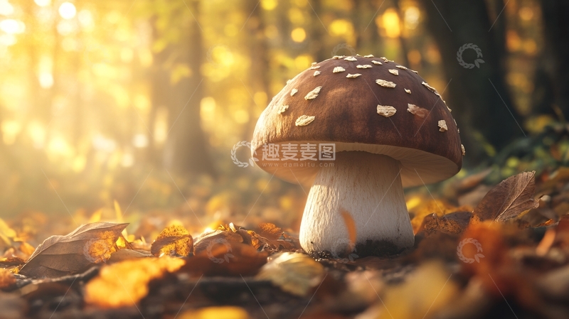高清大图下载【趣麦麦图】唯美森林野生菌14