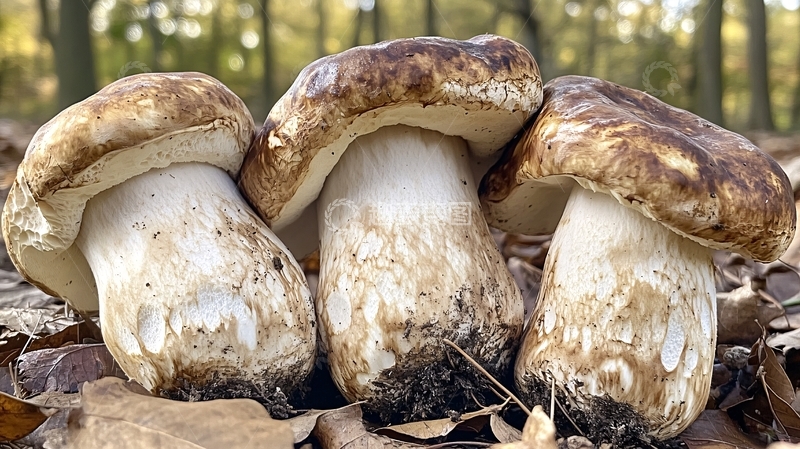 高清大图下载【趣麦麦图】林下香菇
