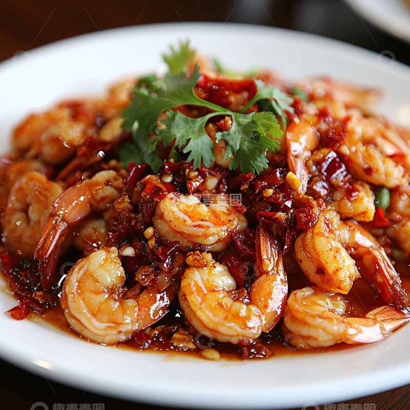 高清大图下载【趣麦麦图】官府宫保虾1