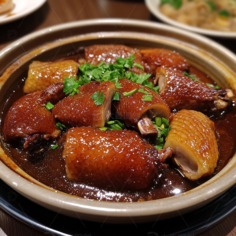 高清大图下载【趣麦麦图】红烧狮子头八宝饭