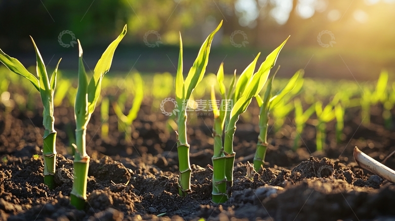 高清大图下载【趣麦麦图】竹笋采收
